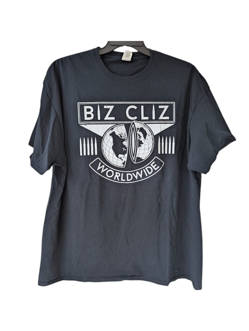 Biz Cliz Worldwide NJPW Shirt 2XL Black Bullet Club Pro Wrestling Cotton vintage